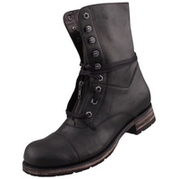 Sendra Herren Schnürstiefel 12334 Schwarz - Schwarz