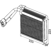 Mahle AE 98 000P Verdampfer Klimaanlage