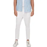 Only & Sons Herren Sweatpant ONSLINUS CROP LIN Tapered