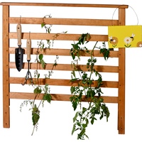 Dobar dobar® Rankgitter-Aufsatz aus Holz - Rankgitter für Hochbeet