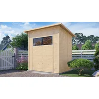 BERTILO Gartenhaus Pent Modern 2 naturbelassen