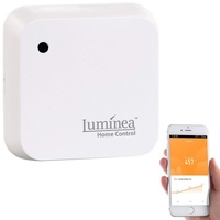 Luminea Home Control Wetterfester WLAN-Licht- & Dämmerungs-Sensor mit App,