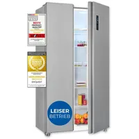 Exquisit SBS546-040E Side-by-Side (442 l, 1770 mm hoch, Inoxlook)