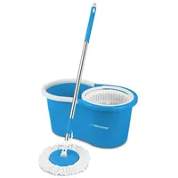 Esperanza Wischmopp mit Eimer EHS005, Blau, Weiß, Mikrofaser