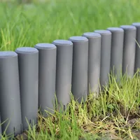 Casa.pro [casa.pro] 60er Set Palisade Beetumrandung Dunkelgrau Länge 1620cm
