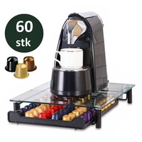 Cheffinger Kaffeekapsel Schublade für 60 Kapseln kompatibel mit Nespresso
