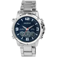 Akzent Herrenuhr mit Edelstahlarmband