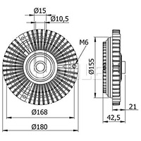Mahle CFC 71 000S Kupplung Kühlerlüfter