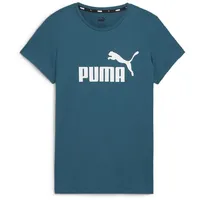 Puma Unisex Ess Logo Tee (S) T-Shirts, Kaltgrün, XS