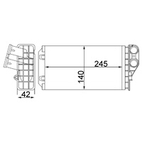 Mahle AH 82 000S Wärmetauscher Innenraumheizung
