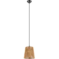 Trio Reality Leuchten Pendelleuchte Holm R31041026, Metall Schwarz matt,