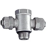 Riegler T-Schwenkverschraubung, O-Ring, G 1/2 a., Schlauch 10/8, MS