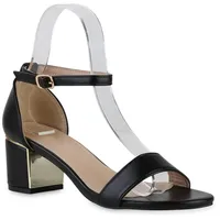 VAN HILL Damen Klassische Sandaletten in Schwarz