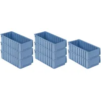 Proregal 8x Regalkasten 500 BH mit Etikett & Schutzhaube