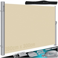 Kesser Aluminium Seitenmarkise 200 x 300 cm Beige