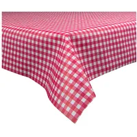 Sensalux italienische Landhaus Tischdecke, Tischdeckenrollen, Karo, rot-weiß kariert, 1,5m
