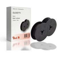 Peach Farbband ersetzt Olivetti, schwarz, Nylon, 13mm/10m, Ribbon Gr1
