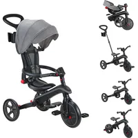 GLOBBER Explorer Trike Foldable 4in1 schwarz-grau grau