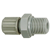 Riegler Gerade Einschraubverschraubung, G 1/8 a., für Schlauch 6/8