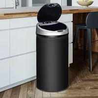 Ribelli Sensor Mülleimer 50L, schwarz | Schwarz