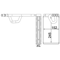 Mahle AH 232 000S Wärmetauscher Innenraumheizung