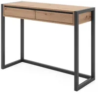 Furn.design Konsolentisch Eiche Artisan, grau 100 cm Schubkästen, industrial,