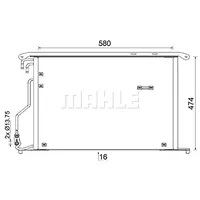 Mahle AC 947 000S Kondensator Klimaanlage