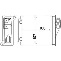 Mahle AH 168 000S Wärmetauscher Innenraumheizung u.a. passend für