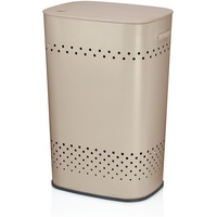 Kela Wäschekorb Malaga Metall Beige