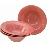CreaTable 21669 Gourmet Pastateller Porzellan Ø 27 cm, Rot