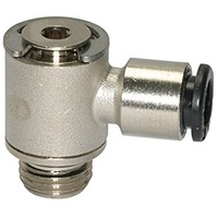 Riegler L-Steckverschraubung »click-clock«, drehbar, M5 a., Schlauch- Ø4