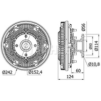 Mahle CFC 32 000S Kupplung Kühlerlüfter