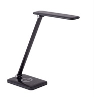 Just light. LeuchtenDirekt LED Tischleuchte FLORENTINA schwarz, QI-Ladefunktion, Touchdimmer,