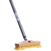 BawiTec Schrubber 22 cm Breit mit Teleskopstiel Gelb