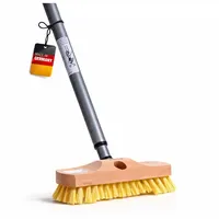 BawiTec Schrubber 22 cm Breit mit Teleskopstiel Gelb