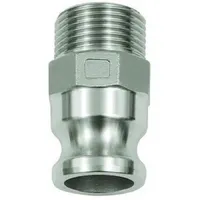 Riegler Kamlok-Schnellkupplungsstecker mit AG Typ F Alu R 1,25