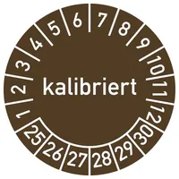 Dreifke Dreifke® Prüfplakette kalibriert 2025-2030, Folie, Ø 15 mm,