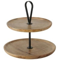 Boltze Etagere Kabir aus Holz, 35 x Ø 35