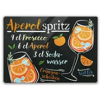 Speecheese Aperol Spritz Cocktail-Rezept Schneidebrett Glas Cocktail-Rezept für Aperol