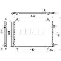 Mahle AC 554 000S Kondensator Klimaanlage