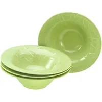 CreaTable 21671 Gourmet Pastateller Porzellan Ø 27 cm, Grün