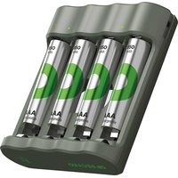 GP ReCyko B441 4-Port USB-Modell Ladegerät inkl.4xAAA NiMh 850mAh