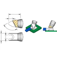 Jbc Lötspitze Serie C470, Sondertypen, C470033/7,0 x 1,8 mm,