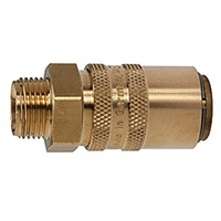 Riegler Temperierkupplung DN 6 mit AG, mit Absperrventil, M14x1,5