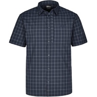 Jack Wolfskin Norbo Kurzarmhemd - Night Blue Checks -