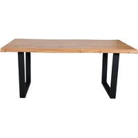 Duo Collection Baumkantentisch »Tisch Thea«, Massives Kufengestell aus Metall,
