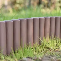 Casa.pro [casa.pro] 80er Set Palisade Beetumrandung Braun Länge 2160cm