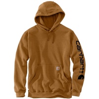 CARHARTT Logo Kapuzenpullover - Brown - S