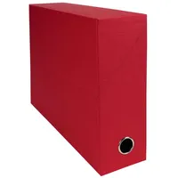 Exacompta 5x Transferbox Rücken 90mm gerilltes Papier - Rot