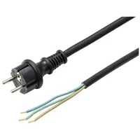 Sygonix SY-6029108 Strom Anschlusskabel Schwarz 3.00 m